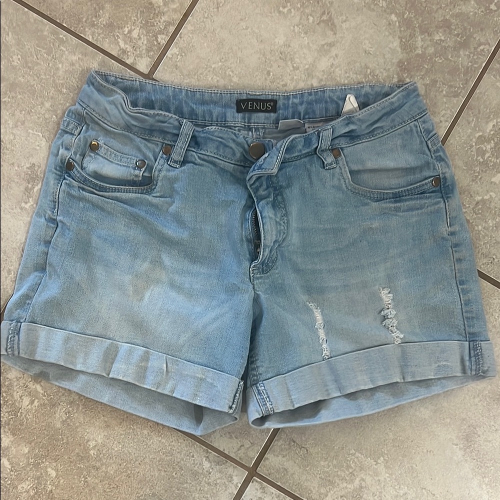 Venus Light Blue Denim Shorts
